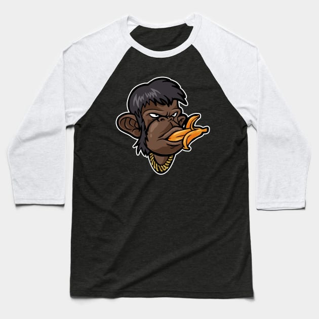 Ape Love Banana Baseball T-Shirt by Weird Banana